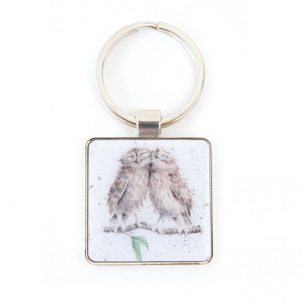 Birds of a Feather Owl Keyring - Wrendale Designs