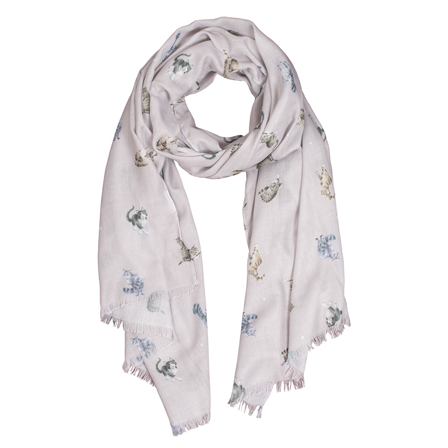 Glamour Puss Cat Scarf - Wrendale Designs