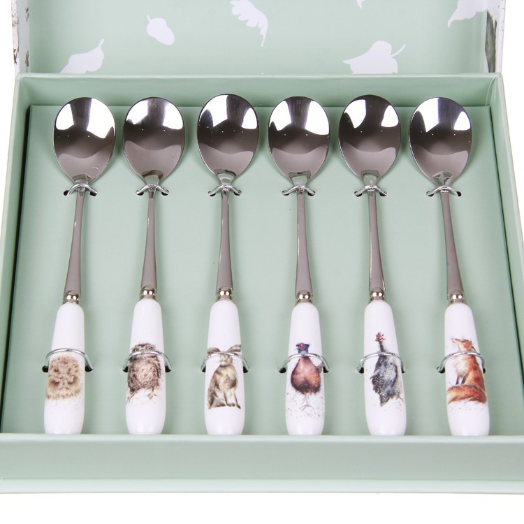 Wrendale Designs Set Of 6 Animal Tea Spoons - Image 2