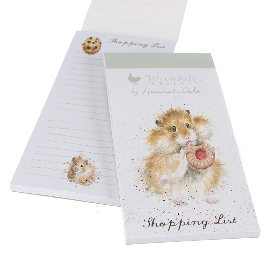 ‘The Diet Starts Tomorrow‘ Hamster Magnetic Shopping Pad - Wrendale Designs