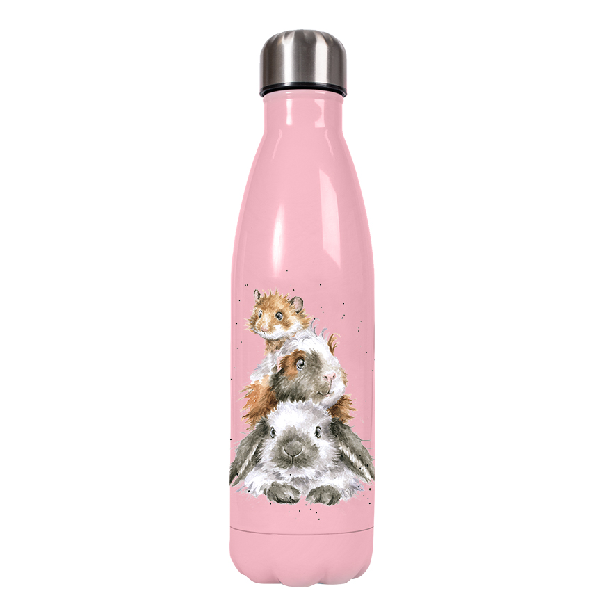 Piggy in the Middle Water Bottle - Wrendale Designs - Image 3