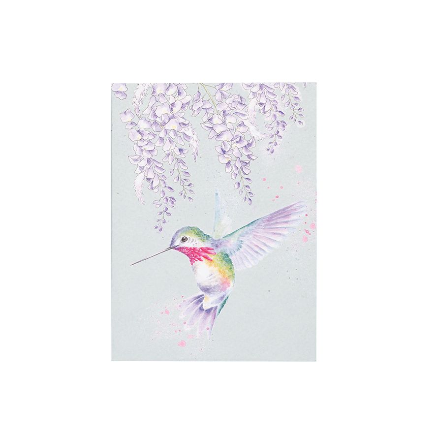 'Wistera Wishes‘ Hummingbird A6 Notebook - Wrendale Designs