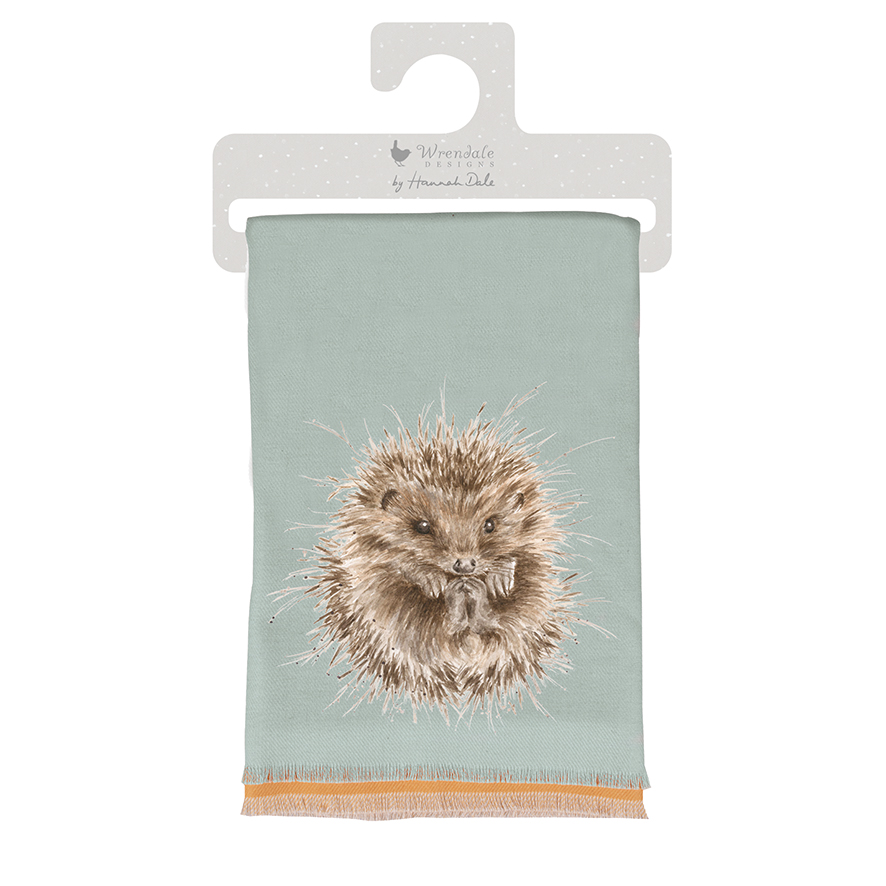 Awakening Hedgehog Winter Scarf WSCF008 - Wrendale Designs