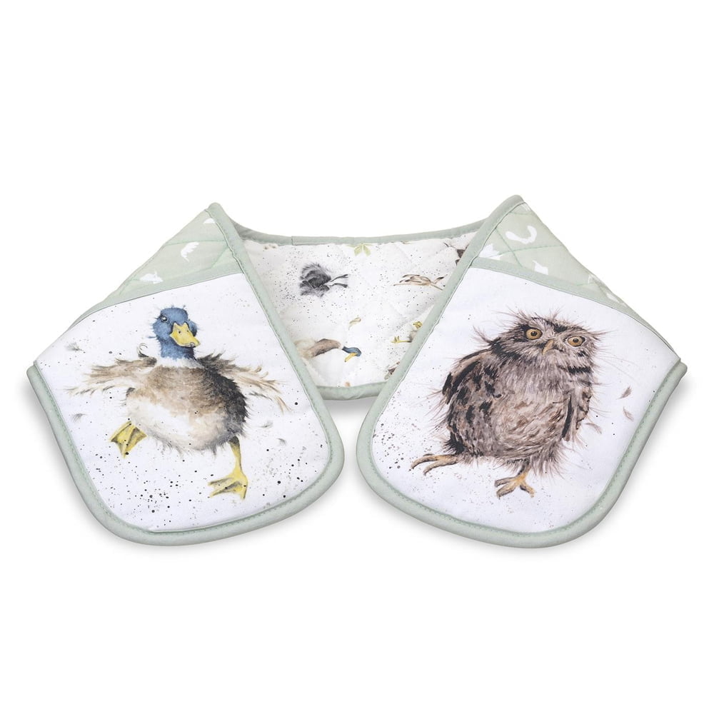 Country Double Oven Gloves - Wrendale Designs