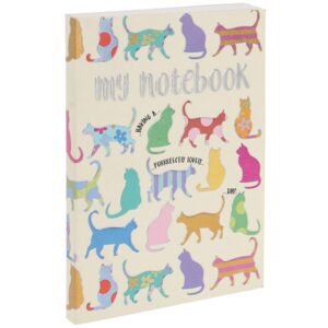 A6 Foiled Cats Softback Notebook - Wendy Jones Blackett WJB17