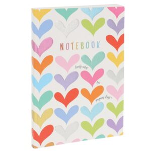 A5 Foiled Hearts Softback Notebook - Wendy Jones Blackett