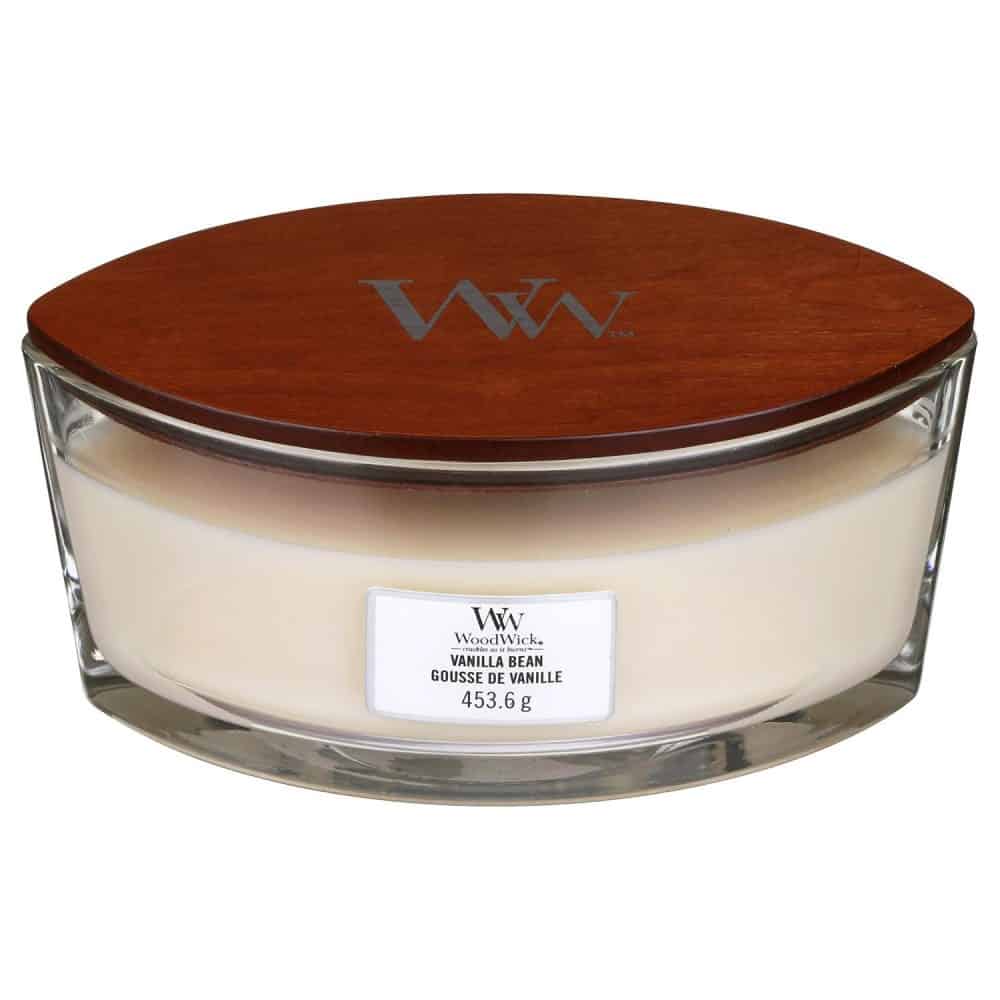 WoodWick HearthWick Vanilla Bean Ellipse Candle, 453g - Image 3