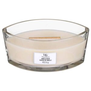 WoodWick HearthWick Vanilla Bean Ellipse Candle, 453g