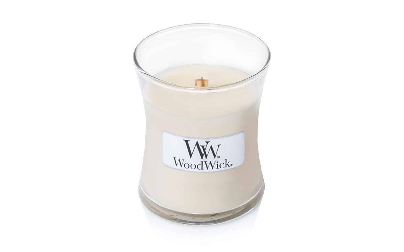 WoodWick Vanilla Bean Mini Hourglass Candle, 85g - Image 2