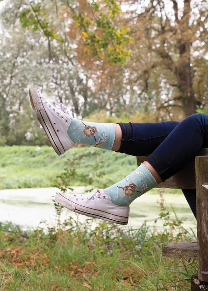 'Oops a Daisy’ Mouse Socks - Wrendale Designs - Image 2