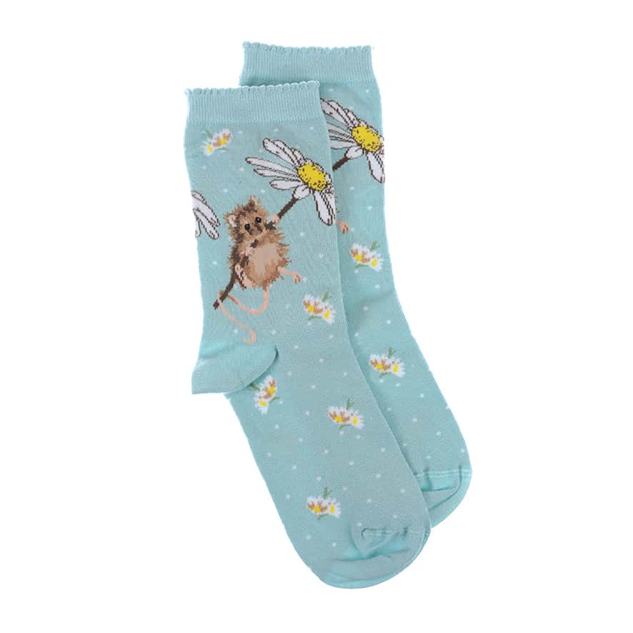'Oops a Daisy’ Mouse Socks - Wrendale Designs - Image 5