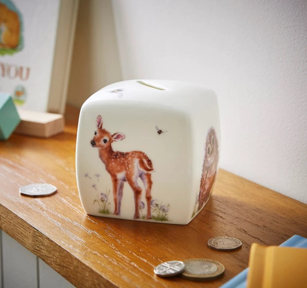 Wrendale Little Wren Baby Collection - Woodland Ceramic Money Box - Wrendale Designs - Image 8