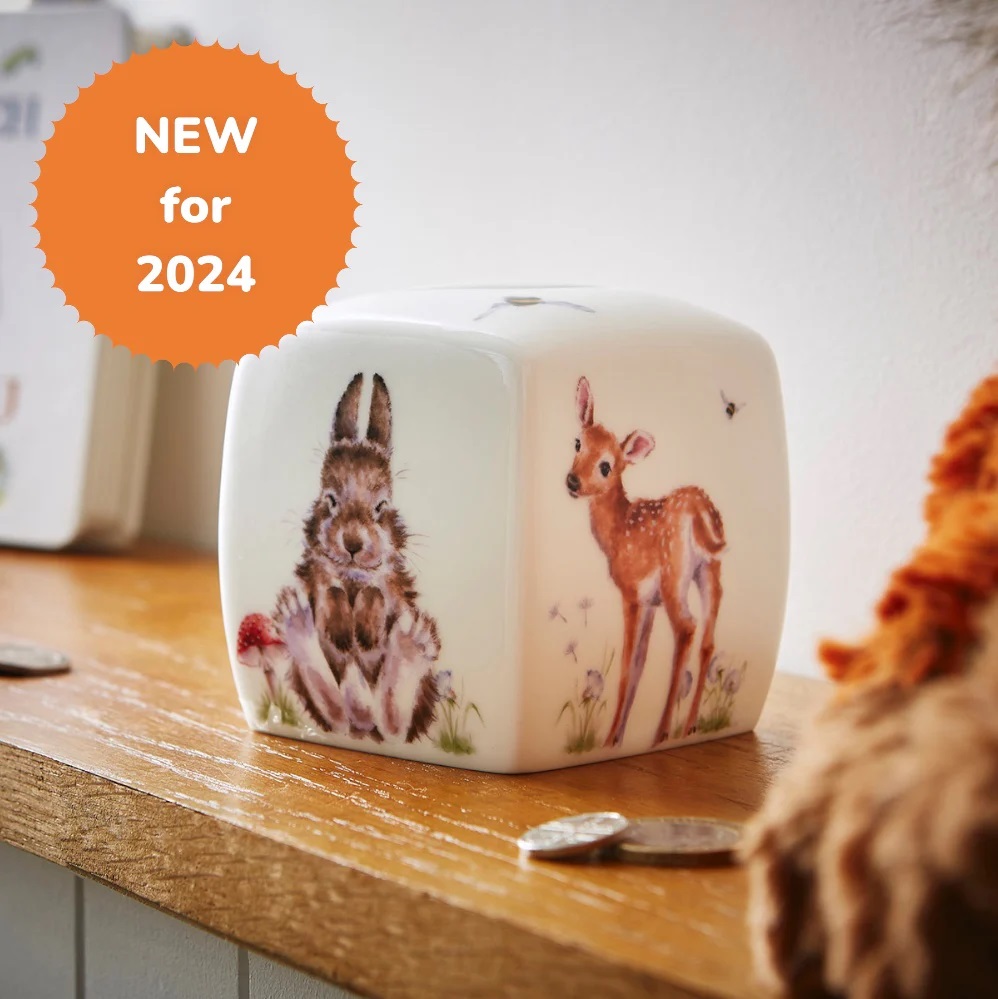 Wrendale Little Wren Baby Collection - Woodland Ceramic Money Box - Wrendale Designs - Image 7