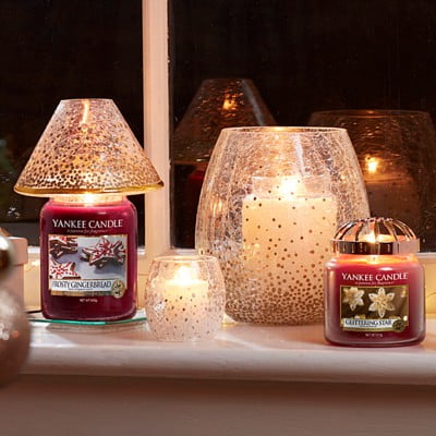 Holiday Sparkle Large Shade & Tray Set - Yankee Candle - Image 4