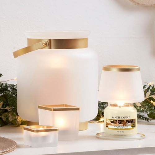 Frosty Glass Small Shade & Tray Set - Yankee Candle - Image 3