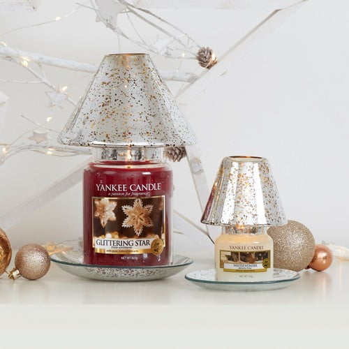 Shimmer Glow Small Shade & Tray Set - Yankee Candle - Image 4