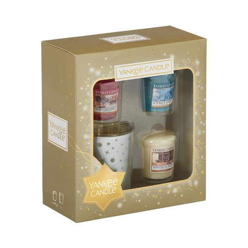 Yankee Candle 3 Votive Candle & Votive Holder Gift Set