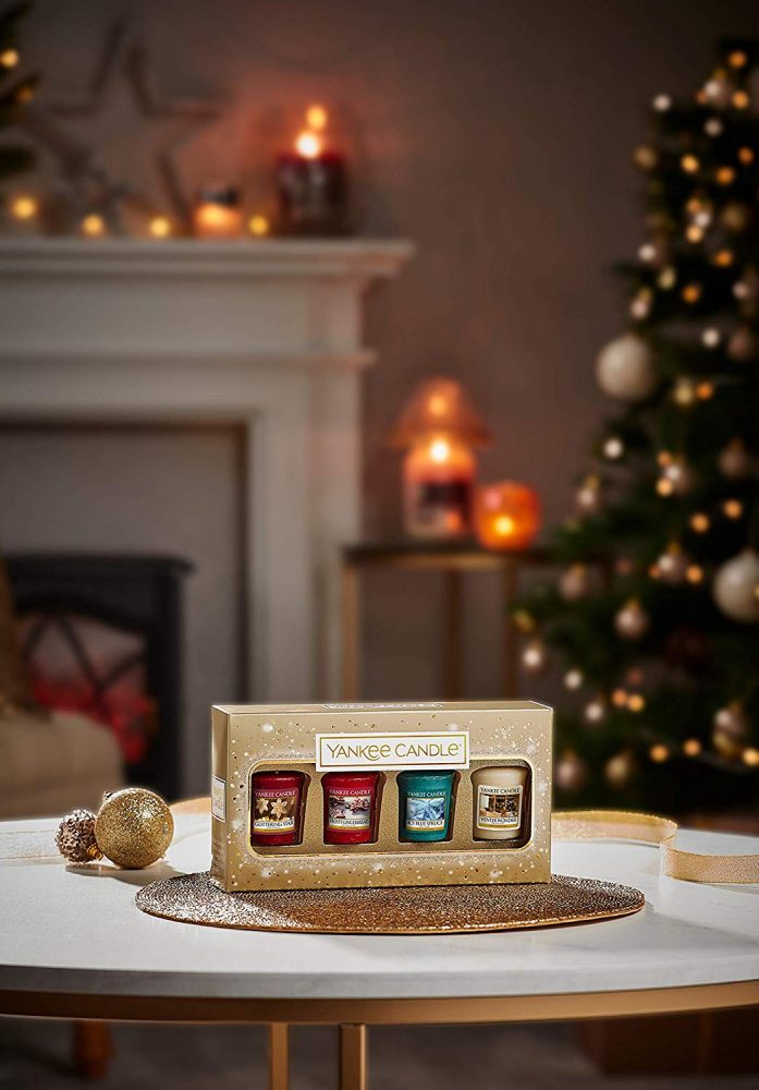Yankee Candle 4 Votive Gift Set - Holiday Sparkle - Image 3