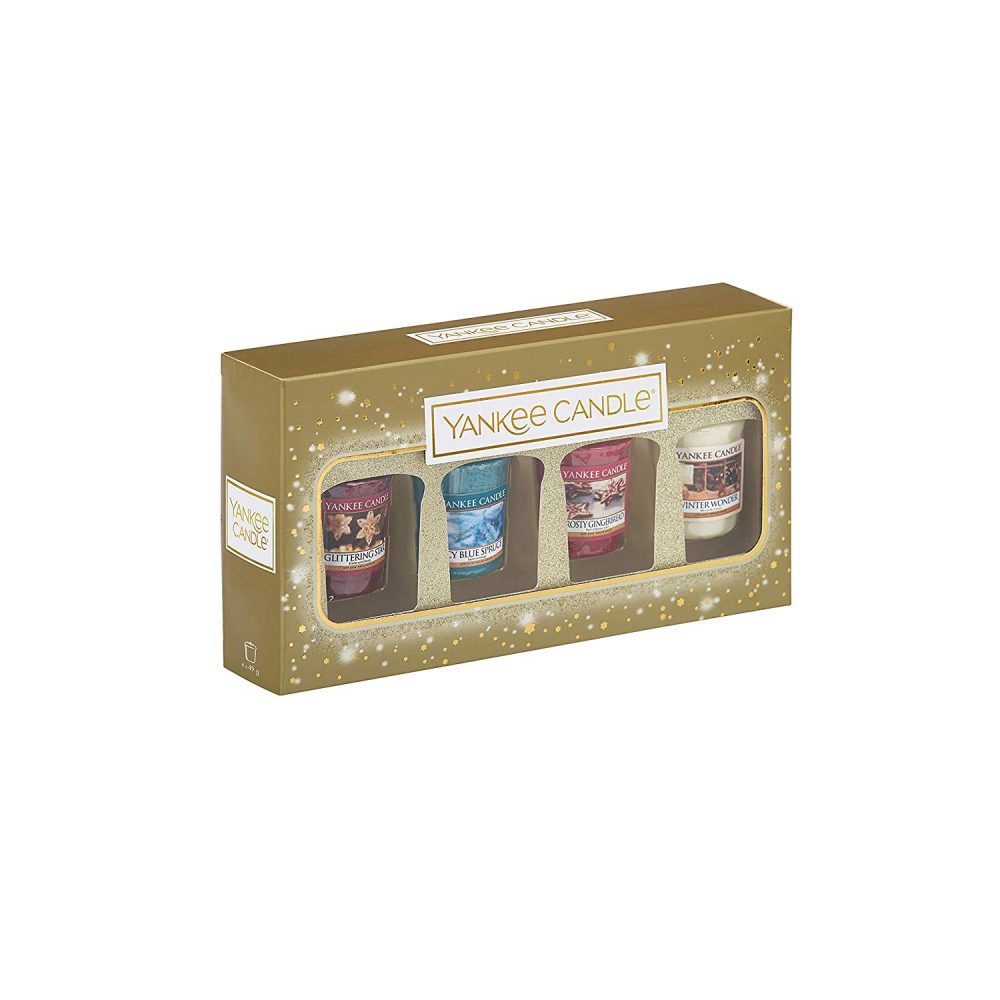 Yankee Candle 4 Votive Gift Set - Holiday Sparkle - Image 2