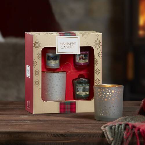Yankee Candle 3 Votive Candle & Votive Holder Gift Set - 2019 - Image 2