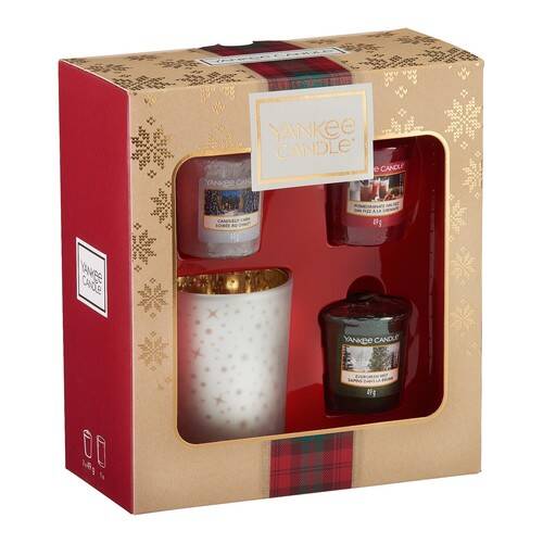 Yankee Candle 3 Votive Candle & Votive Holder Gift Set - 2019