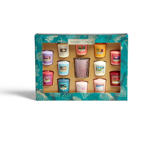 Yankee Candle 12 Votive 1 Holder Gift Set - Last Paradise