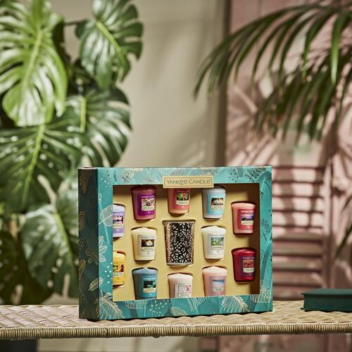 Yankee Candle 12 Votive 1 Holder Gift Set - Last Paradise - Image 2