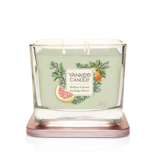 Yankee Candle Elevation Collection - Holiday Garland - Medium 3-Wick Square Candle - Image 2