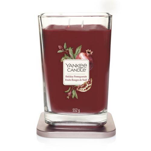 Yankee Candle Elevation Collection - Holiday Pomegranate - Large 2-Wick Square Candle - Image 2