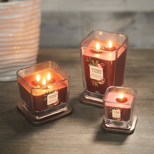 Yankee Candle Elevation Collection - Holiday Pomegranate - Large 2-Wick Square Candle - Image 5