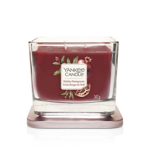Yankee Candle Elevation Collection - Holiday Pomegranate - Medium 3-Wick Square Candle - Image 2