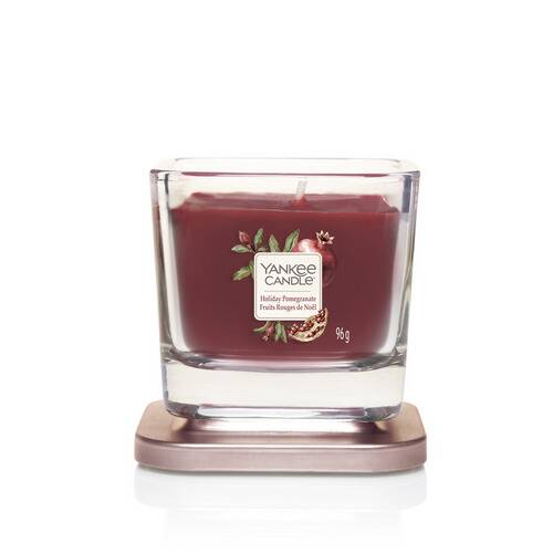 Yankee Candle Elevation Collection - Holiday Pomegranate Small 1-Wick Square Candle - Image 2