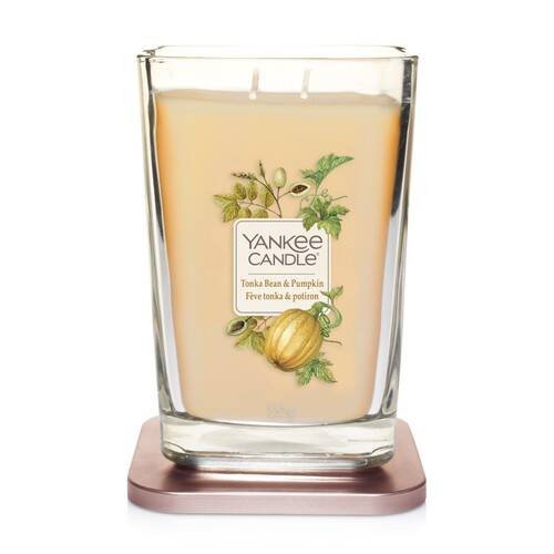 Yankee Candle Elevation collection - Tonka Bean & Pumpkin - Large 2-Wick Square Candle - Image 2