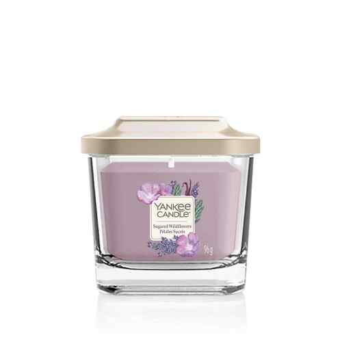 Yankee Candle Elevation Collection - Sugared Wildflowers - Small 1-Wick Square Candle