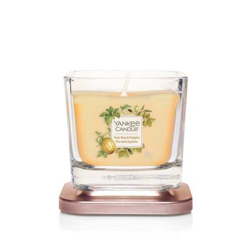 Yankee Candle Elevation Collection - Tonka Bean & Pumpkin - Small 1-Wick Square Candle - Image 2