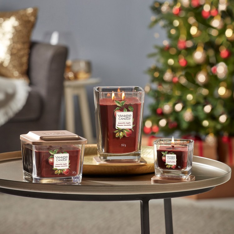 Yankee Candle Elevation Collection - Amaretto Apple - Large 2-Wick Square Candle - Image 3