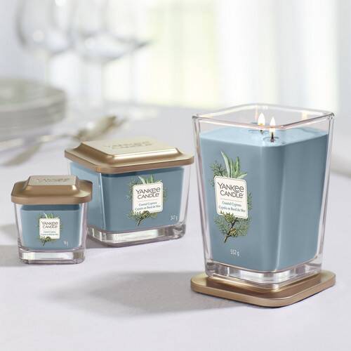 Yankee Candle Elevation Collection – Coastal Cypress - Large 2-Wick Square Candle - Image 5