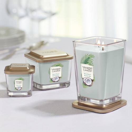 Yankee Candle Elevation Collection - Shore Breeze - Medium 3-Wick Square Candle - Image 3