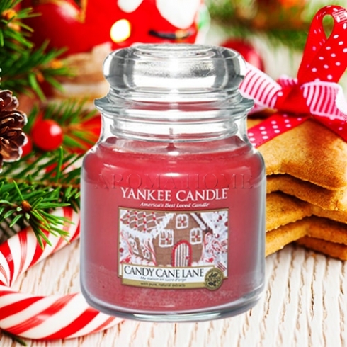 Candy Cane Lane - Yankee Candle - Medium Jar, 411g - Image 2
