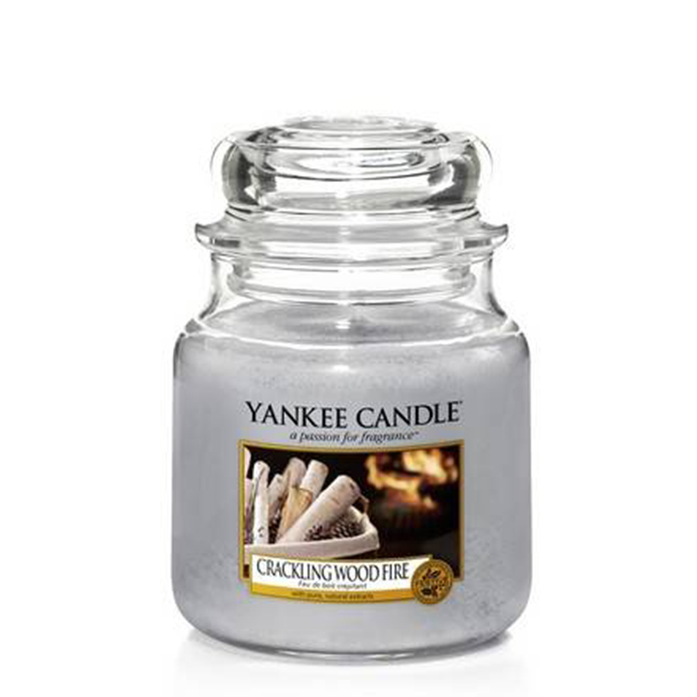 Crackling Wood Fire - Yankee Candle - Medium Jar, 411g