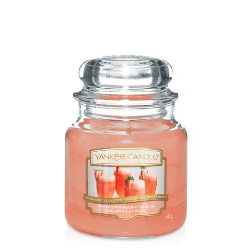 White Strawberry Bellini - Yankee Candle - Medium Jar, 411g