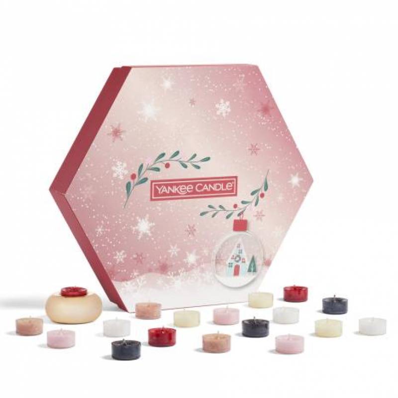 Yankee Candle 18 Tea Light Candle Delight Christmas Gift Set - Snow Globe Wonderland