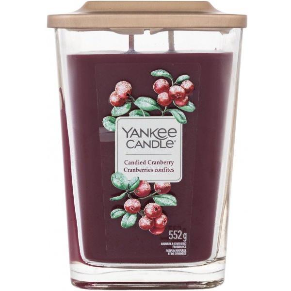 Yankee Candle Elevation Collection - Candied Cranberry - Large 2-Wick Square Candle