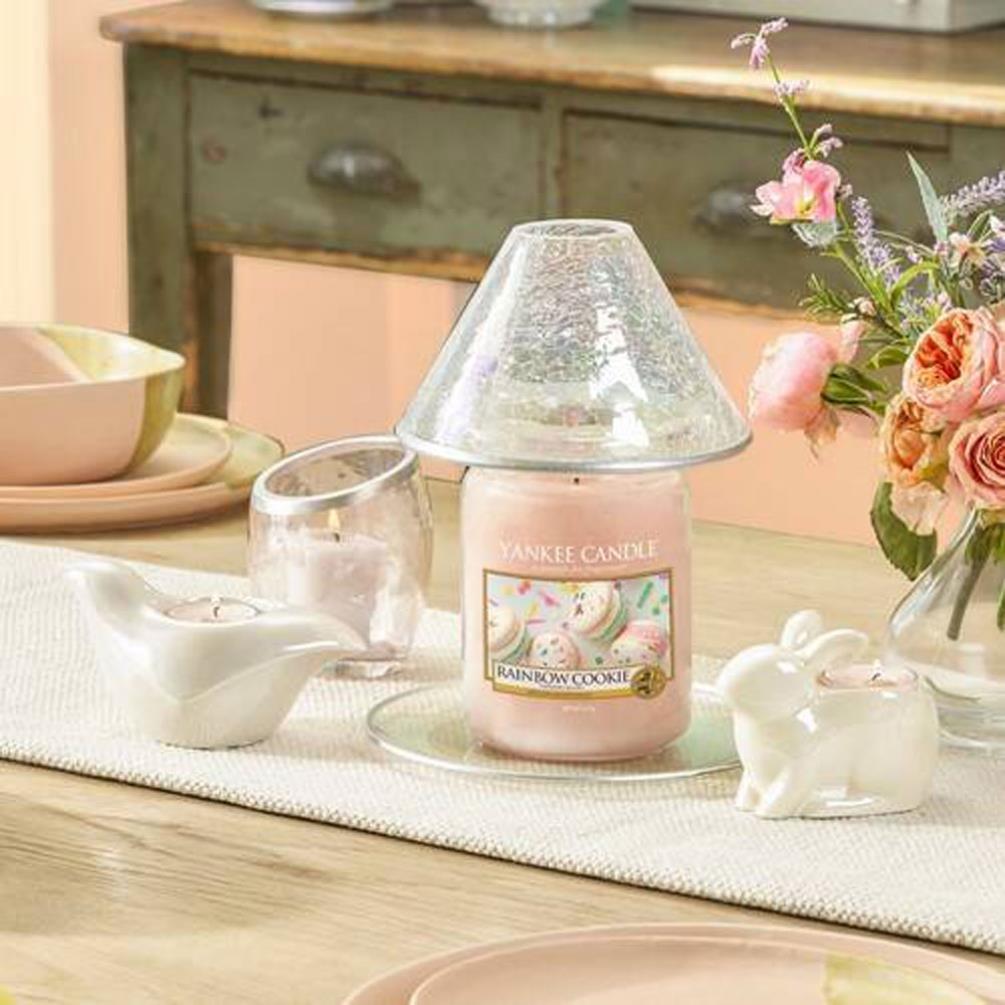 Yankee Candle Pearlescent Crackle Bunny Tea Light Holder - Image 2