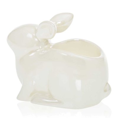 Yankee Candle Pearlescent Crackle Bunny Tea Light Holder