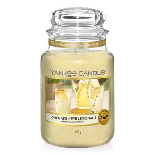Yankee Candle Homemade Herb Lemonade Large Jar Candle, 623g