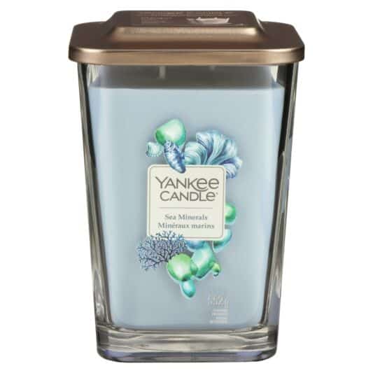 Yankee Candle Elevation Collection – Sea Minerals - Large 2-Wick Square Candle