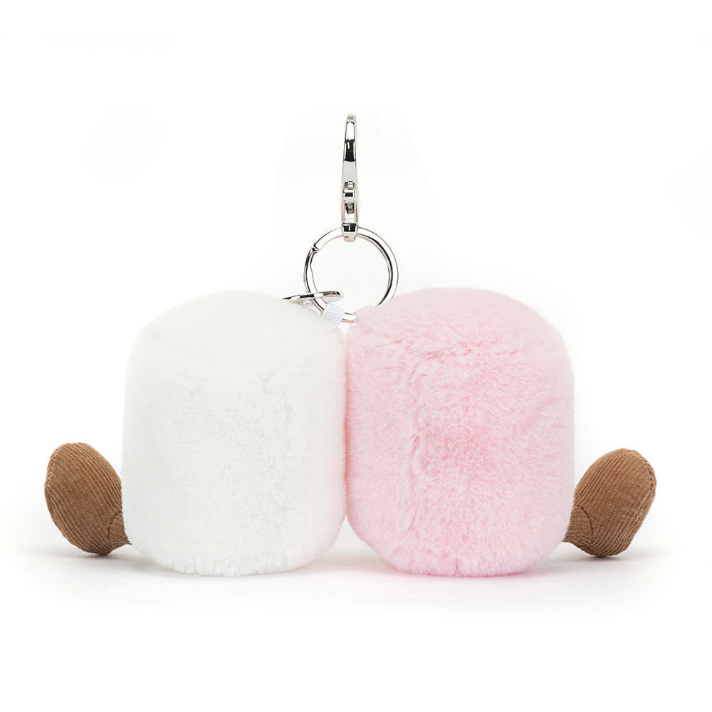 Jellycat Amuseables Pair of Marshmallows Bag Charm - Image 3