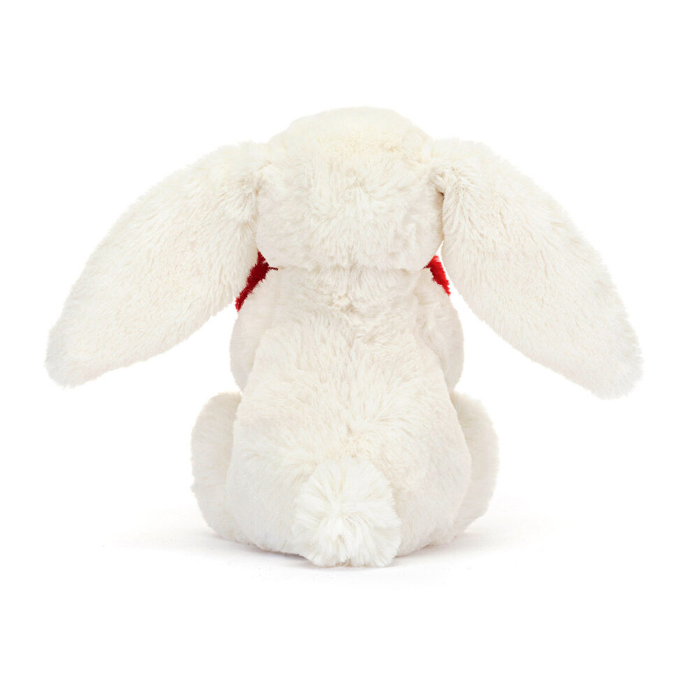 Jellycat Bashful Red Love Heart Bunny - Small, 18cmx9cmx8cm - Image 4