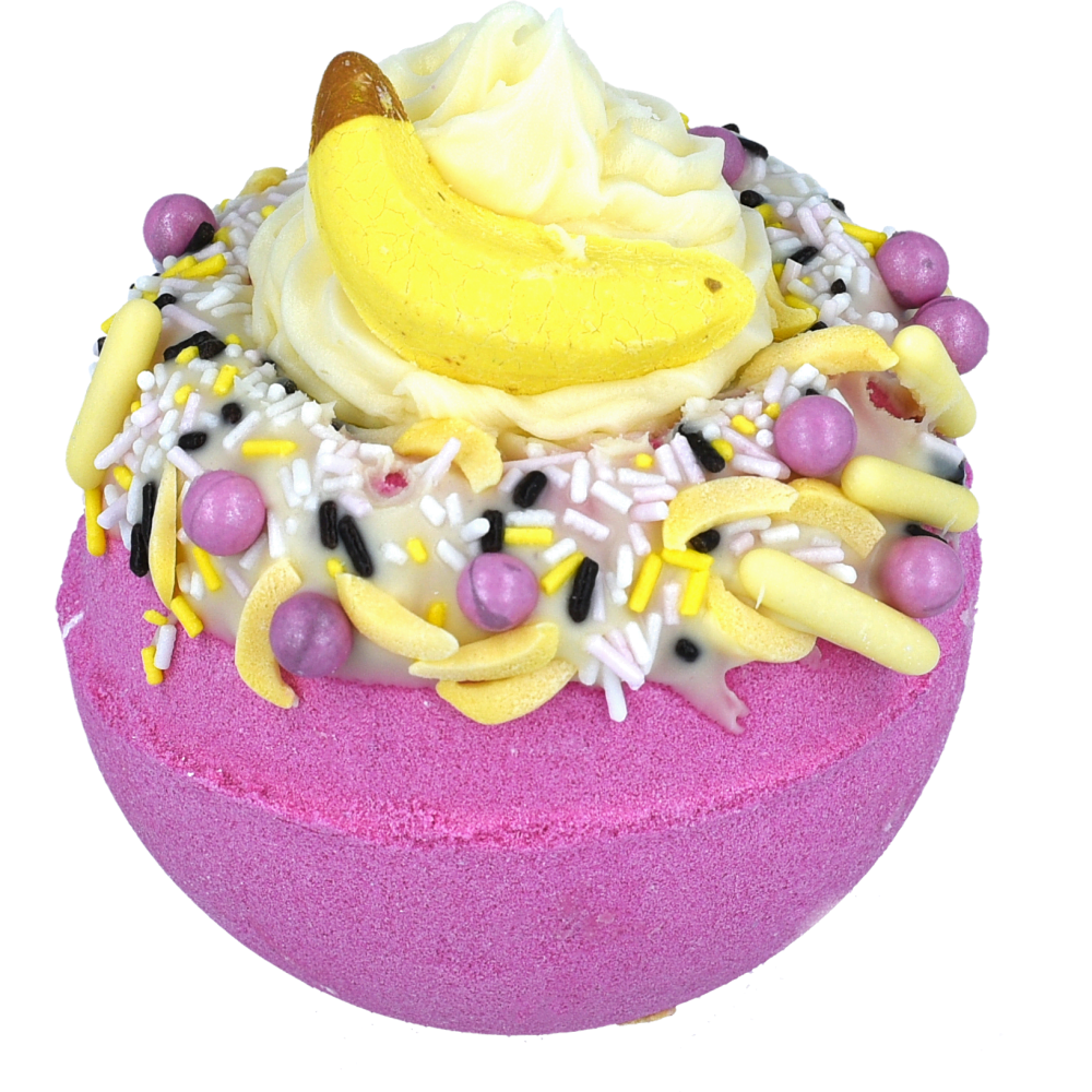 Banana Delightt Bath Bomb, 160g - Bomb Cosmetics